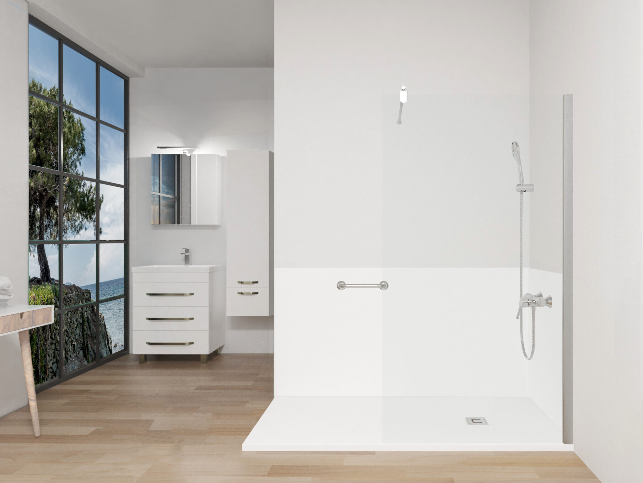 DOUCHE EN ANGLE TRAY EVOLYO